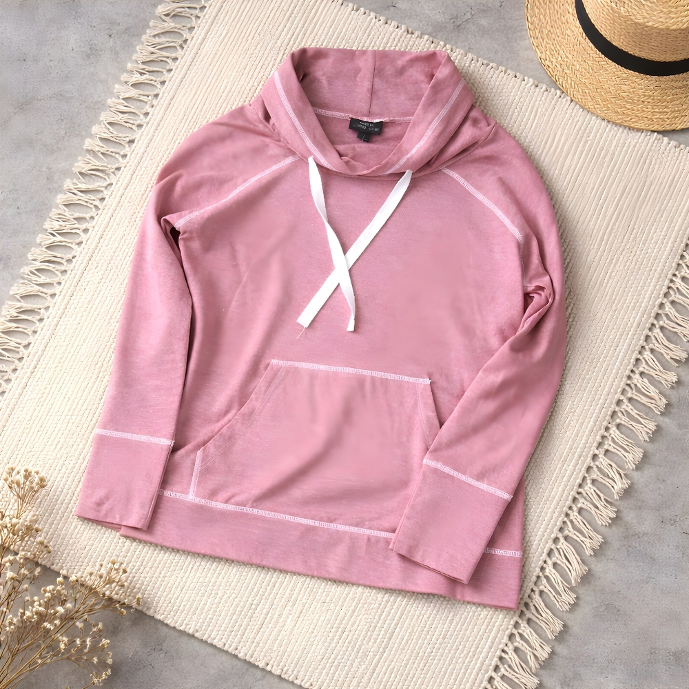 Nomadic Traders Nautical Red White Stripe Pullover Light Hoodie - Picture 8 of 16